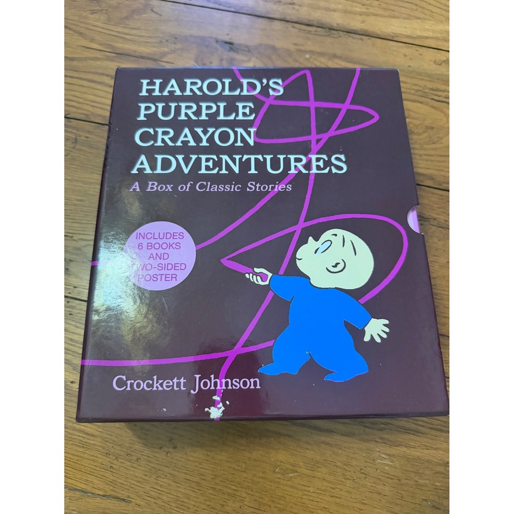 Crockettโ Johnson Harold's Purple Crayon Adventures Box Set 6 Books Poster